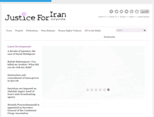 Tablet Screenshot of justice4iran.org